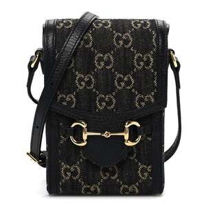 Gucci Jacquard Black Denim Gg Textured #257987G85B